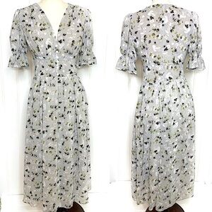 RED Valentino Cottagecore Microfloral Dress 825